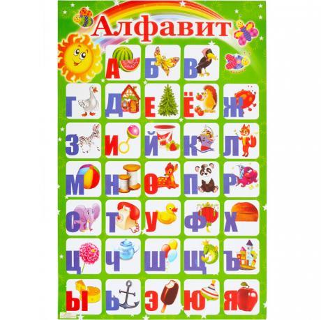 Плакат "Алфавіт РОСІЙСЬКИЙ" MZOPT