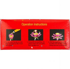 Свічка для торта музична "Квітка" 10-106 MZOPT, фото 3