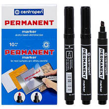 Маркер скошений чорний 8576 CENTROPEN MZOPT