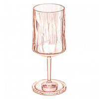 Бокал для вина, 300 мл, пластик, прозрачный розовый кварц