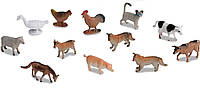 Фигурки реалистичных домашних животных Battat (12 штук) Farm Animals животные фермы terra by battat