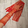Довгі перчатки в сітку , Бордовий  (0042), фото 4