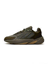 Чоловічі кросівки Adidas Ozelia Originals Khaki Green Адідас Озілія текстиль замша хакі повсякденні весна, фото 6