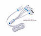 Перехідник usb  ⁇  Перехідник usb micro usb  ⁇  Шнур 4 в 1  ⁇  Шнур 4in1 Flat, фото 3