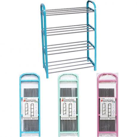 Підставка для взуття 4-х ярусна кольорова, 60*18*41 см см Х2-263 MZOPT