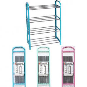 Підставка для взуття 4-х ярусна кольорова, 60*18*41 см см Х2-263 MZOPT, фото 1