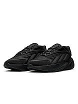 Чоловічі кросівки Adidas Ozelia Originals All Black Адідас Озелія текстиль замша чорні повсякденні весна, фото 5