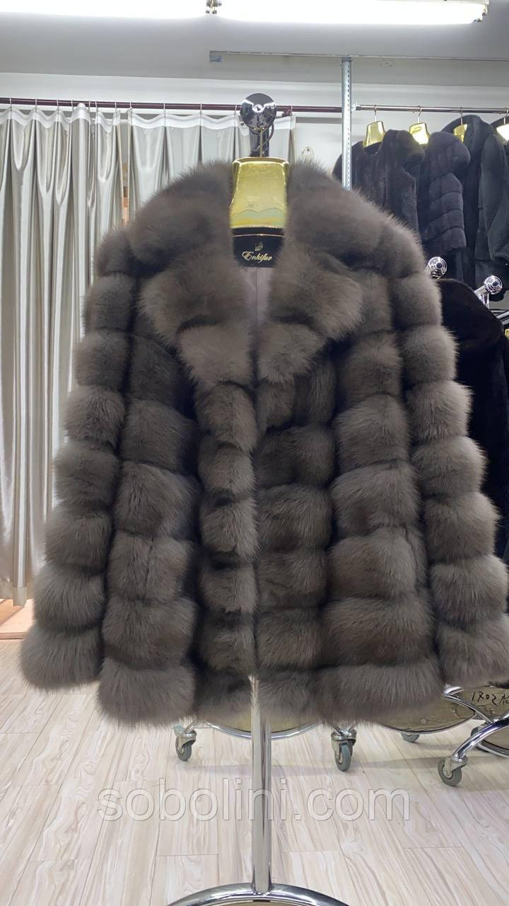 В наявності шуба куниця під соболь, xs-xxxl