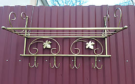 Вішалка кована настінна мала "Трубка"