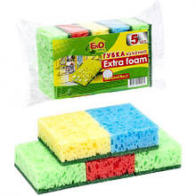 Губка для миття посуду XL "Пено Эффект" Super Lux 5 штук, 9*6*3 см 10014/10019 MZOPT