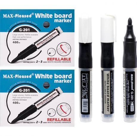 Маркер (для дошки) наливний чорний G-201 MZOPT, фото 1