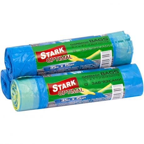 Пакет для сміття 50х60 35л 15 штук Maestro/Silk з затяжкою 20011 MZOPT