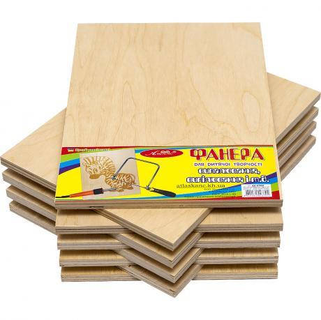 Фанера А4 9мм для випилювання і випалювання MZOPT, фото 1