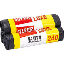 Пакет для сміття А10 260х370 240л 5 штук Super Luxе/PRO dom 100*120 20005 MZOPT