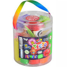 Тесто для лепки "FLUORIC" туба 12 цв рус TMD-FL-12-01 MZOPT