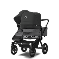 Коляска для двойни 2 в 1 Bugaboo Donkey 5 Twin Black, Grey Melange, Black