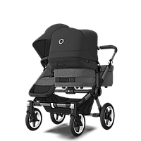 Коляска для двойни 2 в 1 Bugaboo Donkey 5 Twin Black, Grey Melange, Graphite