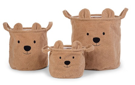 Childhome - Набір корзин для іграшок Teddy коричневий