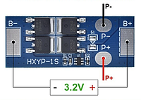 Модуль балансировки заряда АКБ 1S 3.2В 16А LiFePO4 BMS контроллер заряда, плата защиты