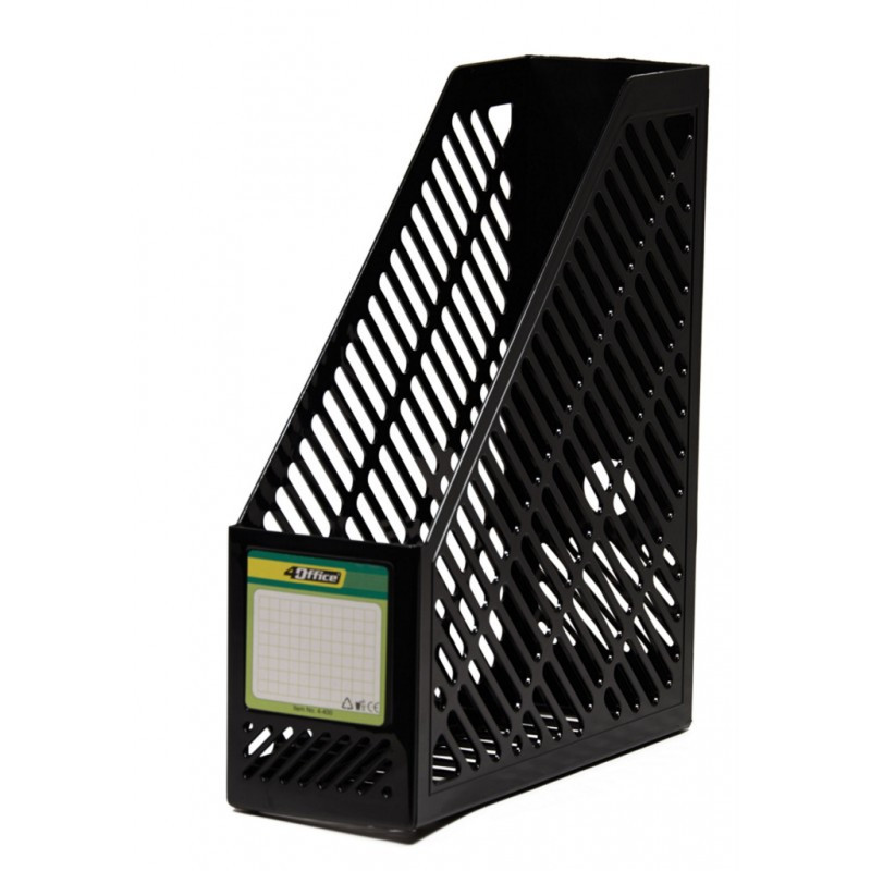 Лоток вертикальний "4Office" 4-400 чорний, шт, фото 1