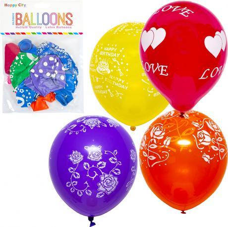 Набір кульок "Кольоровий з малюнком 8шт" 2,8гр 26-2, фото 2
