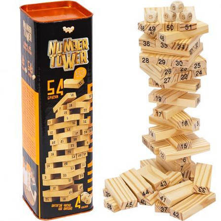 Розвиваюча настільна гра "NUMBER TOWER" УКР. NT-01U, фото 2