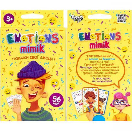 Картка гра "Emotions Mimik" укр. EM-01-01U, фото 2