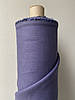Фіолетова сорочково-платтєва лляна тканина, колір 915/543, фото 8
