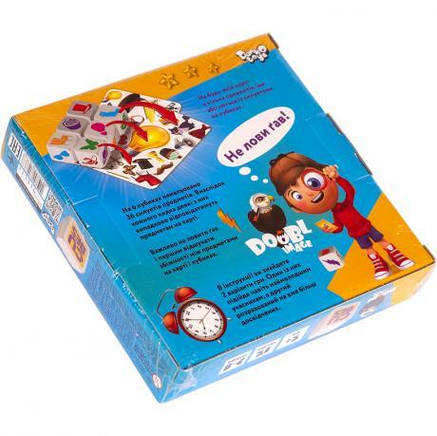 Настільна розважальна гра "Doobl Image Cubes" укр DBI-04-01U ДТ-МН-14-51, фото 2