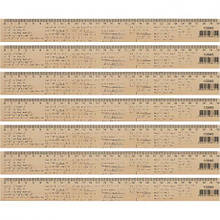 Лінійка 30см дерев'яна "Алгебра" MZOPT