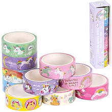 Скотч декоративний паперовий 1,5см*3м №73 Єдиноріг MZOPT