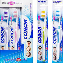 Зубні щітки "Cobor" 19см Е-923