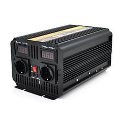 DR Інвертор напруги POWERMASTER, 24V/220V, 1800W з модифікованою синусоїдою, 2 Shuko, клеми