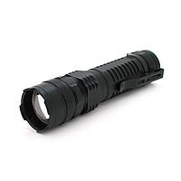 DR Фонарь ручной POWERMASTER MS-811, 1LED Cree Q5, 10W, 3 режима, ZOOM, 18650/2400 встроенный, Black, IP44,