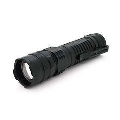 DR-ліхтар ручний POWERMASTER MS-811, 1LED Cree Q5, 10 W, 3 режими, ZOOM, 18650/2400 вбудований, Black, IP44,