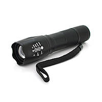 DR Фонарь ручной VARLONPAN MX-812-T6, 1LED Cree XM-L T6, 3W, 5 режимов, ZOOM, 18650/2800mah (переходник3*AAA),