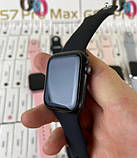 Годинник Smart Watch GS7 Pro Max 45 мм (Чорний), Фітнес годинник з тонометром і пульсоксиметром, Розумні годинники, фото 5