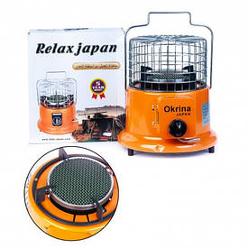 Портативна керамічна газова плита + обігрівач потужністю Relax japan 3,5 кВт BF
