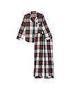 Фланелева Піжама Victoria's Secret Flannel PJ Set, В зелену клітку, фото 3