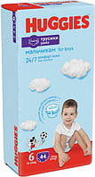 Подгузники-трусики детские для мальчика Huggies Pants 6 (15-25 кг) 44 шт