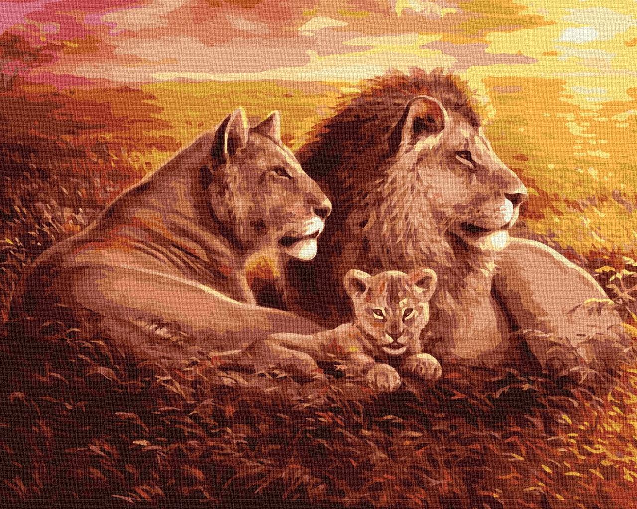 Картина за номерами 40×50 см. Левина сім'я ©Сергій Лобач Ідейка., фото 1