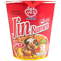 Корейская лапша Рамен Jin Ramen Spicy Ottogi Оттоги 65g