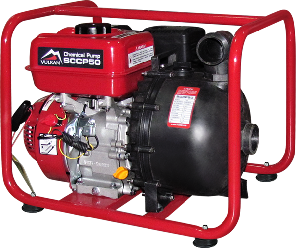Мотопомпа VULKAN рукав 50мм, 30м3/год, підйом 25м, для хімікатів, SCCP50, фото 1