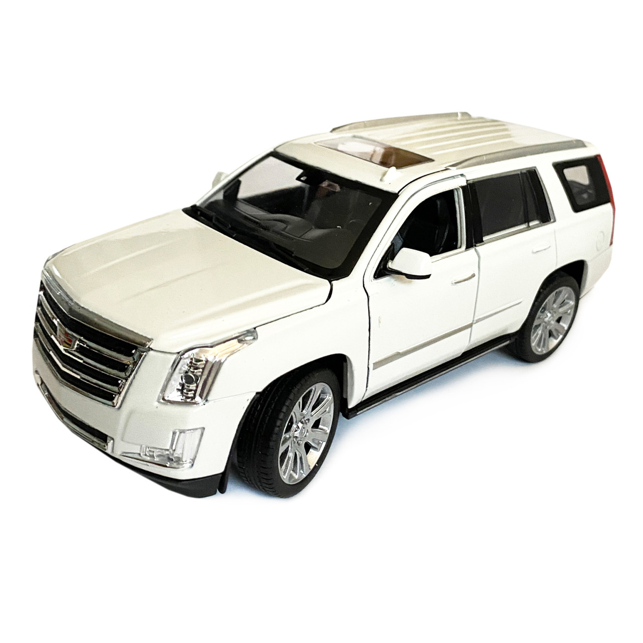 Игрушечная машинка металлическая 2017 Cadillac Escalade Кадилак Welly NEX, ,белый, инерция, открываются двери, - фото 2 - id-p1742691731