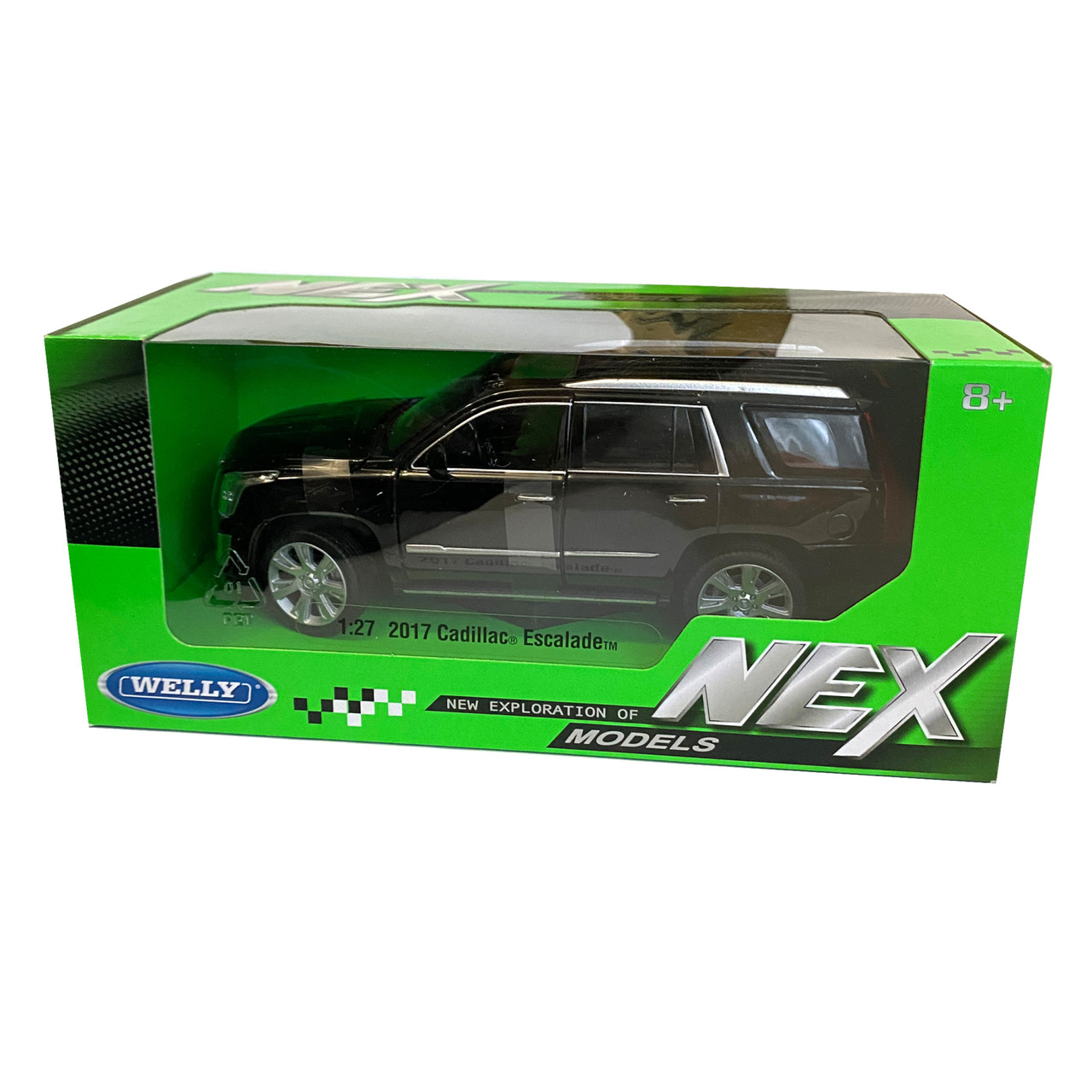 Игрушечная машинка металлическая 2017 Cadillac Escalade Кадилак Welly NEX, черный, инерция, открываются двери, - фото 6 - id-p1742691732