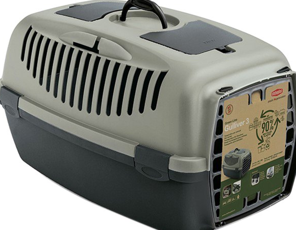 Контейнер-переноска "Stefanplast Gulliver 3" 61 х 40 х 38 см, з пластиковими дверима