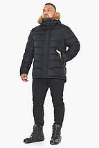 Коротка чорна куртка чоловіча модель 49868, фото 2