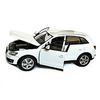 Іграшкова машинка металева Audi Q5 Welly NEX, біла, нерція, відкр двері, капот, 20*7*9см, 22518W, фото 5