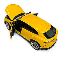 Іграшкова машинка металічна Lamborghini Urus (Ламборгіні Урус) Welly NEX, жовта, нерція, відкр двері, капот, 19*6,5*6,5см, 24094W, фото 7