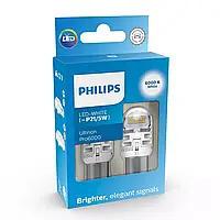 Автомобильная сигнальная лампа PHILIPS P21/5W LED amber Ultinon Pro6000 (11499AU60X2)